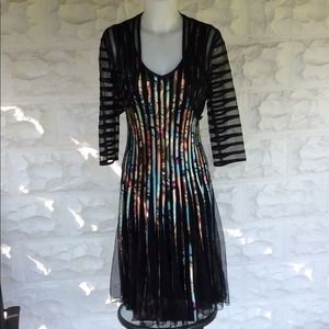 Alison Sheri black dress with jacket women’s size XS